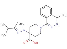 4-(3-isopropyl-1H-pyrazol-1-yl)-1-(4-methylphthalazin-1-yl)piperidine-4-carboxylic acid