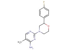 2-[2-(4-fluorophenyl)morpholin-4-yl]-5-methylpyrimidin-4-amine