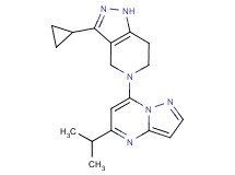 3-cyclopropyl-5-(5-isopropylpyrazolo[1,5-a]pyrimidin-7-yl)-4,5,6,7-tetrahydro-1H-pyrazolo[4,3-c]pyridine