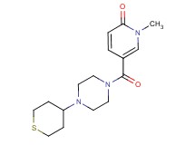 1-methyl-5-{[4-(tetrahydro-2H-thiopyran-4-yl)piperazin-1-yl]carbonyl}pyridin-2(1H)-one