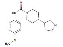 N-[4-(methylthio)phenyl]-4-(3-pyrrolidinyl)-1-piperazinecarboxamide dihydrochloride