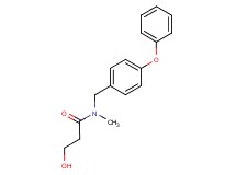 3-hydroxy-N-methyl-N-(4-phenoxybenzyl)propanamide