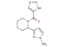 2-(1-methyl-1H-pyrazol-3-yl)-1-(1H-1,2,3-triazol-5-ylcarbonyl)piperidine