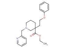 ethyl 3-(2-phenoxyethyl)-1-(2-pyridinylmethyl)-3-piperidinecarboxylate