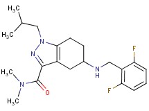 5-[(2,6-difluorobenzyl)amino]-1-isobutyl-N,N-dimethyl-4,5,6,7-tetrahydro-1H-indazole-3-carboxamide