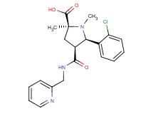 (2S*,4S*,5R*)-5-(2-chlorophenyl)-1,2-dimethyl-4-{[(pyridin-2-ylmethyl)amino]carbonyl}pyrrolidine-2-carboxylic acid