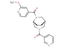 (1S*,5R*)-6-(2-methoxyisonicotinoyl)-3-(3-pyridinylcarbonyl)-3,6-diazabicyclo[3.2.2]nonane