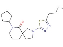 7-cyclopentyl-2-(5-propyl-1,3,4-thiadiazol-2-yl)-2,7-diazaspiro[4.5]decan-6-one