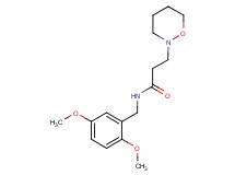 N-(2,5-dimethoxybenzyl)-3-(1,2-oxazinan-2-yl)propanamide