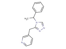 3-{[4-(1-phenylethyl)-4H-1,2,4-triazol-3-yl]methyl}pyridine