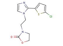 3-{2-[2-(5-chloro-2-thienyl)-1H-imidazol-1-yl]ethyl}-1,3-oxazolidin-2-one