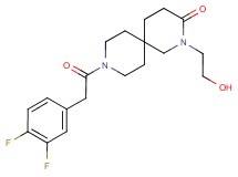 9-[(3,4-difluorophenyl)acetyl]-2-(2-hydroxyethyl)-2,9-diazaspiro[5.5]undecan-3-one