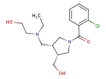 2-[{[(3R*,4R*)-1-(2-chlorobenzoyl)-4-(hydroxymethyl)pyrrolidin-3-yl]methyl}(ethyl)amino]ethanol