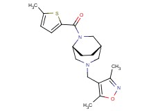 (1S*,5R*)-3-[(3,5-dimethyl-4-isoxazolyl)methyl]-6-[(5-methyl-2-thienyl)carbonyl]-3,6-diazabicyclo[3.2.2]nonane