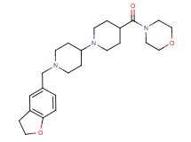 1'-(2,3-dihydro-1-benzofuran-5-ylmethyl)-4-(4-morpholinylcarbonyl)-1,4'-bipiperidine