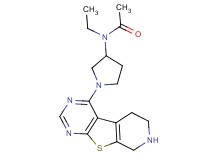 N-ethyl-N-[1-(5,6,7,8-tetrahydropyrido[4',3':4,5]thieno[2,3-d]pyrimidin-4-yl)-3-pyrrolidinyl]acetamide dihydrochloride