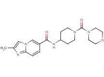 2-methyl-N-[1-(morpholin-4-ylcarbonyl)piperidin-4-yl]imidazo[1,2-a]pyridine-6-carboxamide
