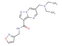 6-[(diethylamino)methyl]-N-(isoxazol-3-ylmethyl)pyrazolo[1,5-a]pyrimidine-3-carboxamide