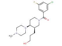 3-[(3R*,4S*)-1-(3-chloro-5-fluorobenzoyl)-4-(4-methylpiperazin-1-yl)piperidin-3-yl]propan-1-ol
