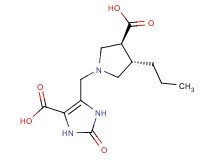 5-{[(3S*,4S*)-3-carboxy-4-propylpyrrolidin-1-yl]methyl}-2-oxo-2,3-dihydro-1H-imidazole-4-carboxylic acid