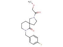 7-(4-fluorobenzyl)-2-(methoxyacetyl)-2,7-diazaspiro[4.5]decan-6-one