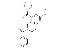 6-benzoyl-N-methyl-4-(1-pyrrolidinylcarbonyl)-5,6,7,8-tetrahydropyrido[4,3-d]pyrimidin-2-amine