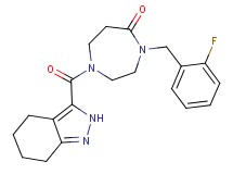 4-(2-fluorobenzyl)-1-(4,5,6,7-tetrahydro-2H-indazol-3-ylcarbonyl)-1,4-diazepan-5-one
