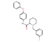 1-(3-fluorobenzyl)-N-[4-(3-pyridinyloxy)phenyl]-2-piperidinecarboxamide