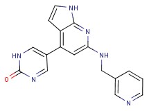 5-{6-[(pyridin-3-ylmethyl)amino]-1H-pyrrolo[2,3-b]pyridin-4-yl}pyrimidin-2(1H)-one