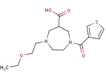 1-(2-ethoxyethyl)-4-(3-thienylcarbonyl)-1,4-diazepane-6-carboxylic acid