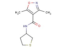 3,5-dimethyl-N-(tetrahydro-3-thienyl)-4-isoxazolecarboxamide