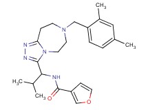 N-{1-[7-(2,4-dimethylbenzyl)-6,7,8,9-tetrahydro-5H-[1,2,4]triazolo[4,3-d][1,4]diazepin-3-yl]-2-methylpropyl}-3-furamide