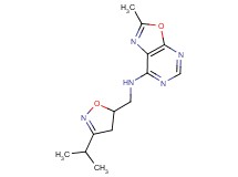 N-[(3-isopropyl-4,5-dihydroisoxazol-5-yl)methyl]-2-methyl[1,3]oxazolo[5,4-d]pyrimidin-7-amine