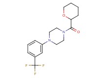 1-(tetrahydro-2H-pyran-2-ylcarbonyl)-4-[3-(trifluoromethyl)phenyl]piperazine