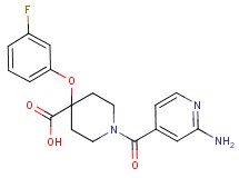 1-(2-aminoisonicotinoyl)-4-(3-fluorophenoxy)piperidine-4-carboxylic acid