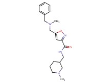 5-{[benzyl(methyl)amino]methyl}-N-[(1-methyl-3-piperidinyl)methyl]-3-isoxazolecarboxamide