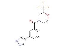 4-[3-(1H-pyrazol-4-yl)benzoyl]-2-(trifluoromethyl)morpholine