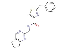 2-benzyl-N-(6,7-dihydro-5H-cyclopenta[d]pyrimidin-2-ylmethyl)-1,3-thiazole-4-carboxamide