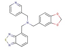 (1,3-benzodioxol-5-ylmethyl)(2,1,3-benzothiadiazol-4-ylmethyl)(pyridin-3-ylmethyl)amine