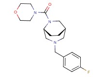 (1S*,5R*)-3-(4-fluorobenzyl)-6-(4-morpholinylcarbonyl)-3,6-diazabicyclo[3.2.2]nonane