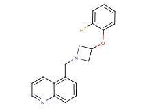 5-{[3-(2-fluorophenoxy)azetidin-1-yl]methyl}quinoline