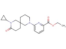 ethyl 6-(8-cyclopropyl-9-oxo-2,8-diazaspiro[5.5]undec-2-yl)-2-pyridinecarboxylate