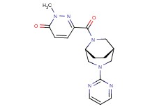 2-methyl-6-{[(1S*,5R*)-3-(2-pyrimidinyl)-3,6-diazabicyclo[3.2.2]non-6-yl]carbonyl}-3(2H)-pyridazinone