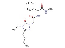 2-{[(3-butyl-4-ethyl-5-oxo-4,5-dihydro-1H-1,2,4-triazol-1-yl)acetyl]amino}-N-methyl-2-phenylacetamide