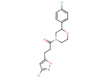 4-[3-(3-chloroisoxazol-5-yl)propanoyl]-2-(4-chlorophenyl)morpholine