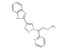 2-[1-(2-methoxy-1-pyridin-2-ylethyl)-1H-1,2,3-triazol-4-yl]-1H-benzimidazole