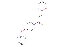2-{3-oxo-3-[4-(pyrimidin-2-yloxy)piperidin-1-yl]propyl}-1,2-oxazinane