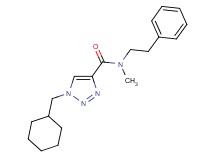 1-(cyclohexylmethyl)-N-methyl-N-(2-phenylethyl)-1H-1,2,3-triazole-4-carboxamide