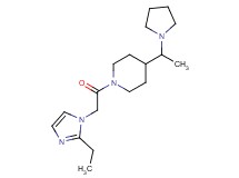 1-[(2-ethyl-1H-imidazol-1-yl)acetyl]-4-(1-pyrrolidin-1-ylethyl)piperidine