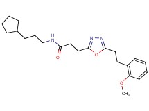 N-(3-cyclopentylpropyl)-3-{5-[2-(2-methoxyphenyl)ethyl]-1,3,4-oxadiazol-2-yl}propanamide